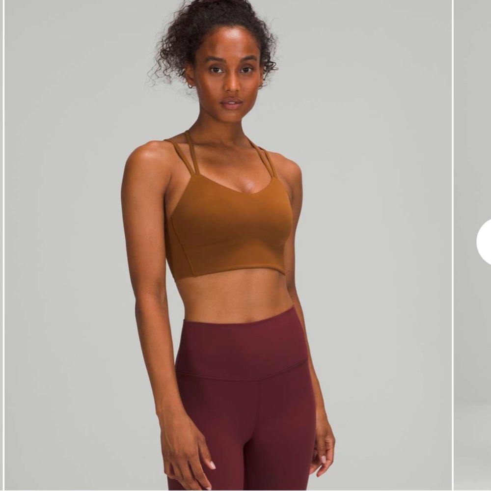 Lululemon Like a Cloud Bra Longline *Light Support, B/C Cup Brown Size 8